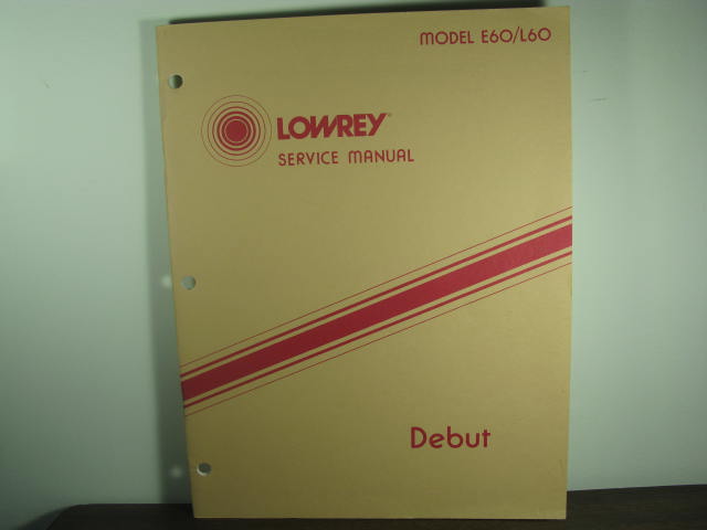 E60/L60- Debut Service Manual