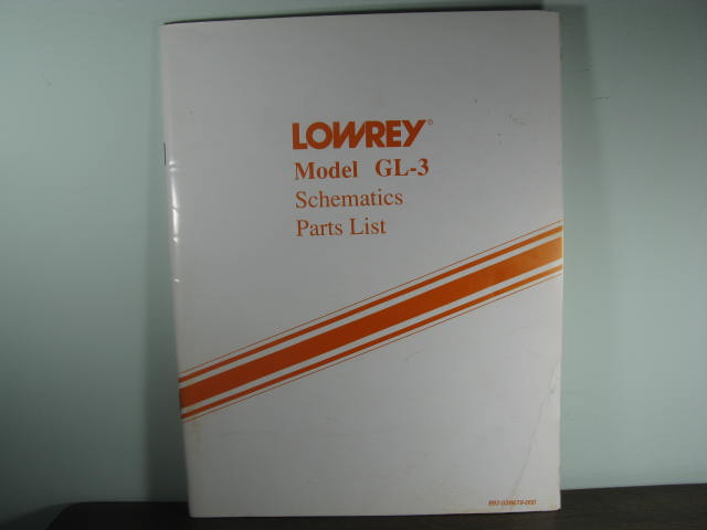 GL-3 - Service Manual & Parts lists