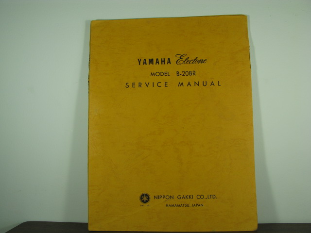 B-20BR Electone Service Manual