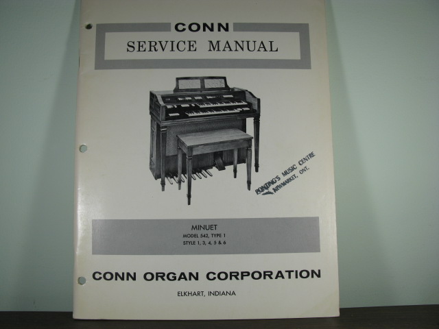 542-1 Conn Minuet Service Manual - Click Image to Close