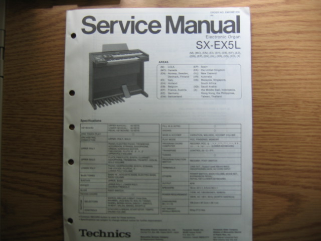 Technics SX-EX5L Electronic Organ