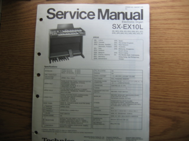 Technics SX-EX10L Electronic Organ