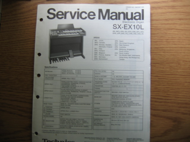 Technics SX-EX10L Electronic Organ Technics SX-EX10L Electronic Organ