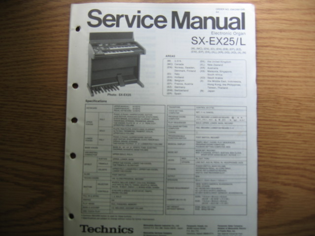 Technics SX-EX25/L Electronic Organ
