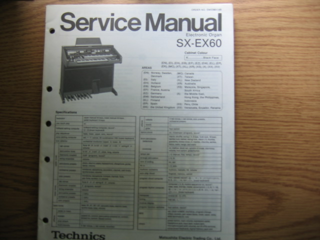 Technics SX-EX60 Electronic Organ