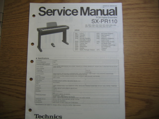 SX-PR110 - PCM Digital Ensemble - Click Image to Close