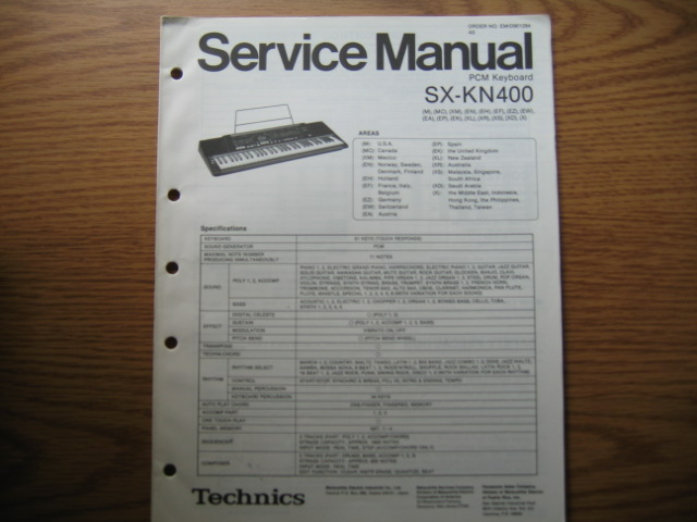 Technics - SX - KN400 PCM Keyboard