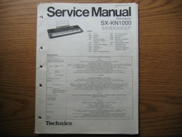 Technics -SX- KN1000 PCM Keyboard Technics -SX- KN1000 PCM Keyboard