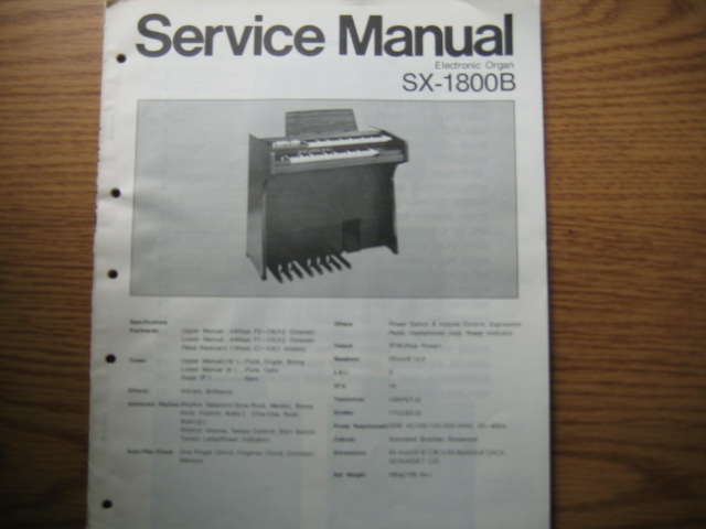 Technics - SX - 1800B Electronic Organ