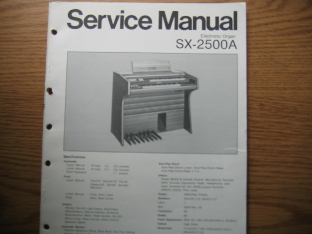 Technics SX - 2500A Electronic Organ Technics SX - 2500A Electronic Organ