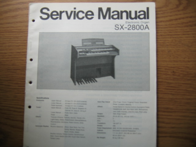 Technics - SX - 2800A Electronic Organ
