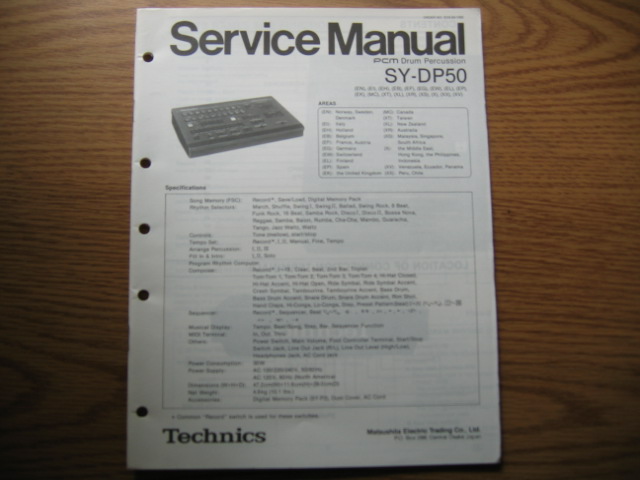 Technics - SY - DP50 -CPM Drum Percussion