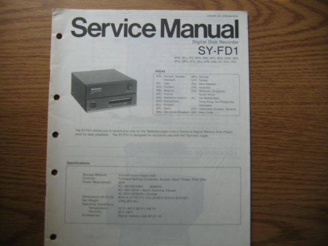 Technics - SY - FD1 Digital Disk Recorder