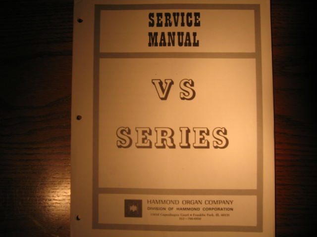 VS Series Service Manual- HO-1287