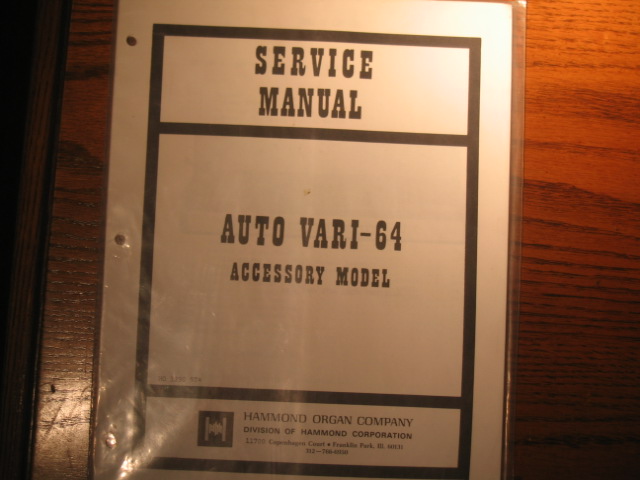 AUTO VARI-64 HO 1290 974 Accessory Model - Click Image to Close