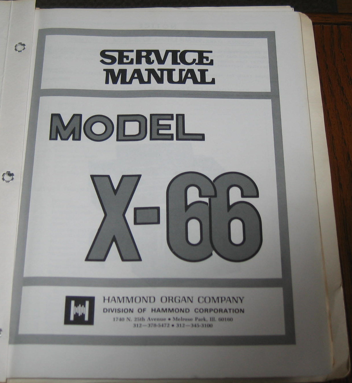 X-66 - + Series 12 Tone Cabinet Ser Manual