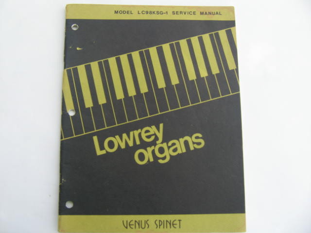 LC98KSG-1 Venus Spinet Service Manual