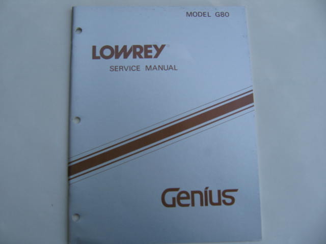 G80 Genius Keyboard-Service Manual