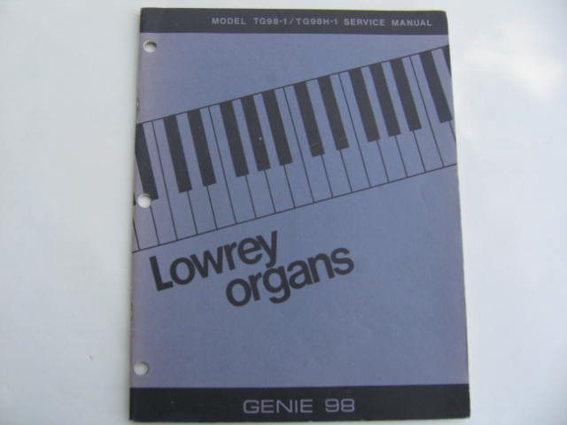 TG98-1/TG98H-1 -Genie 98 Service Manual TG98-1/TG98H-1 -Genie 98 Service Manual
