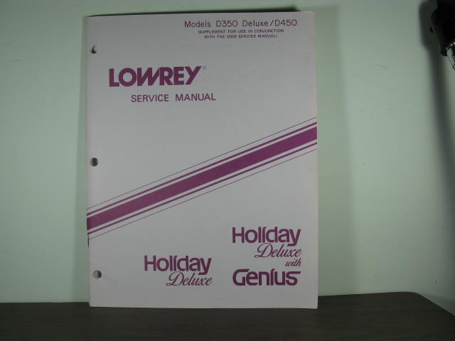 D450 Holiday Service Manual D450 Holiday Service Manual