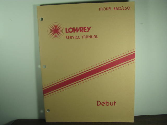 E60/L60- Debut Service Manual E60/L60- Debut Service Manual