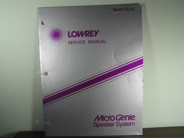 SS-10 SM for Microgenie Speaker system SS-10 SM for Microgenie Speaker system