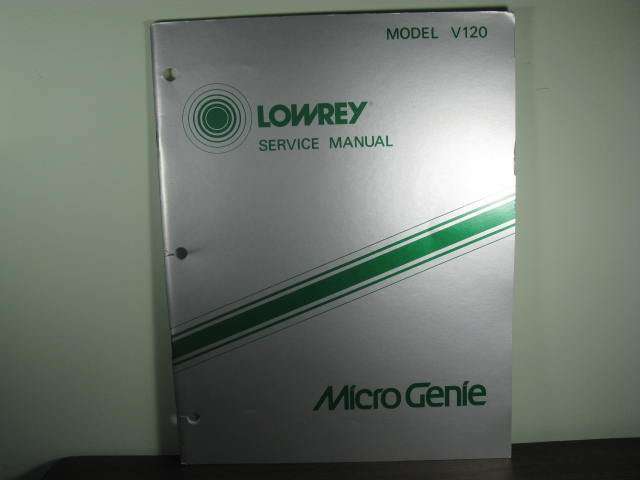 V-120 -Microgenie Keyboard Service Manual - Click Image to Close