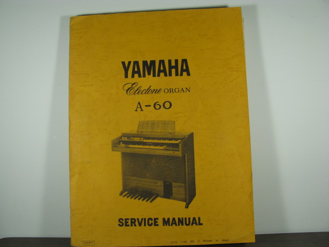 A-60 Electone Service Manual - Click Image to Close