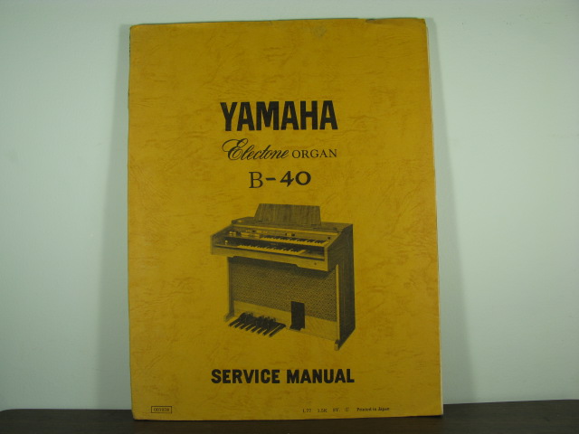 B-40 Electone Service Manual