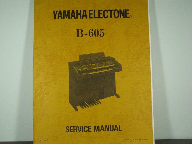 B-60 Electone Service Manual