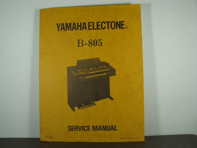 B-805 Electone Service Manual