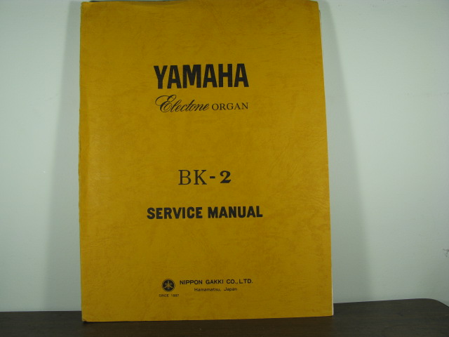 B-2R,BK-2 Electone Service Manuals