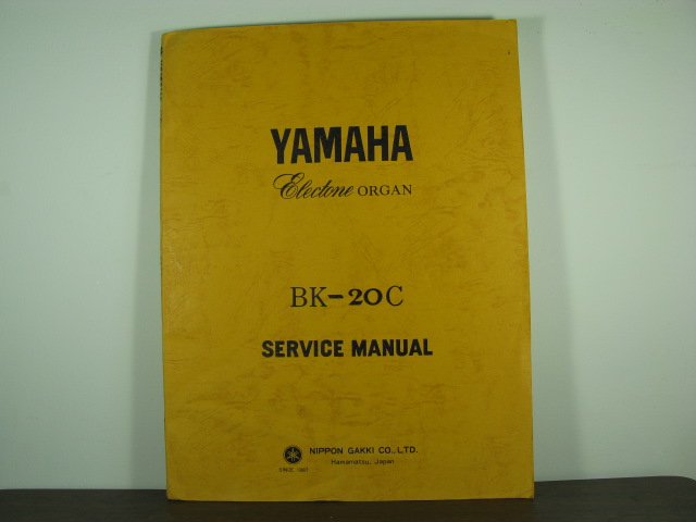 B-2R,BK-2 Electone Service Manuals