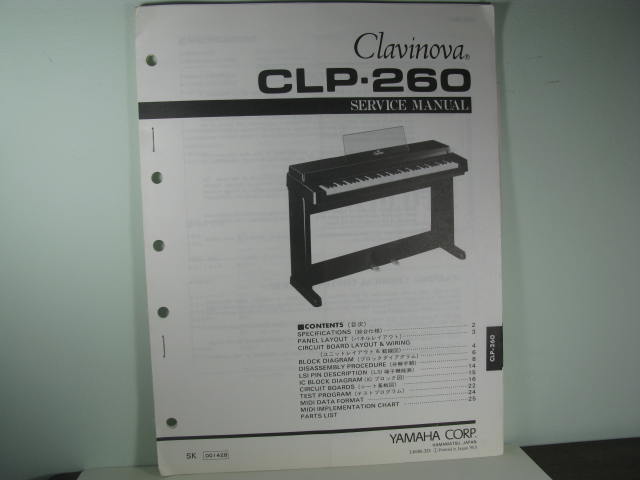 CLP-260-Clavinova Service Manual