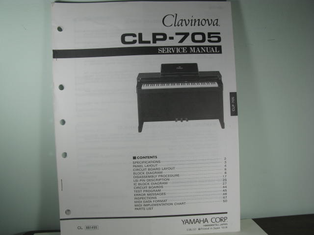 CLP-705 Clavinova Service Manual
