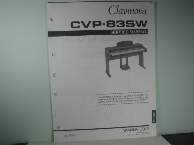 CVP-83S/SW Clavinova Service Manual