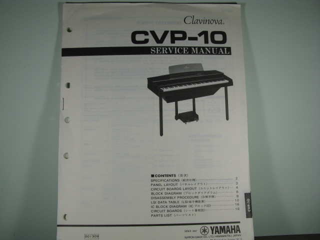 CVP-10 Clavinova Service Manual