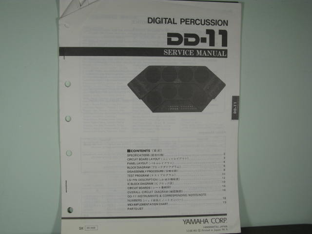 DD-11 Digital Percussion Service Manual DD-11 Digital Percussion Service Manual