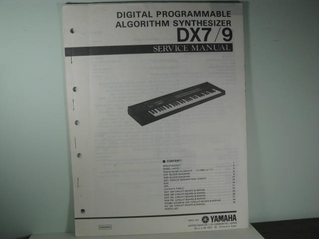 DX7-II-FD/D-Digital Programmable Algorithm Synthesizer-SM - Click Image to Close