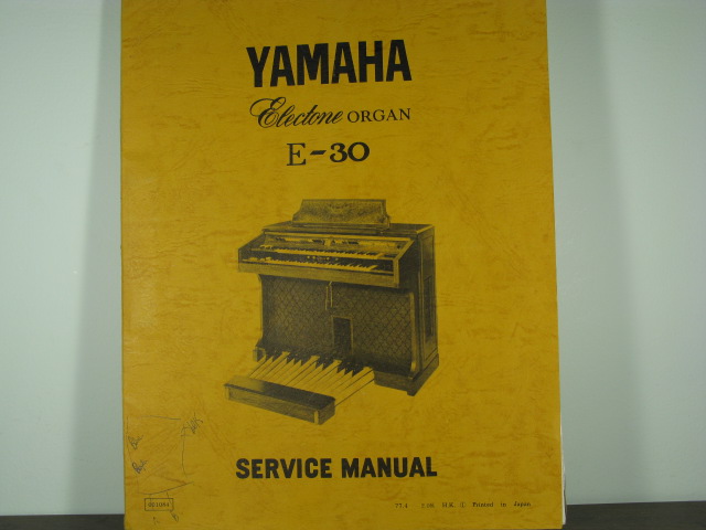 E-30 Electone Service Manual E-30 Electone Service Manual