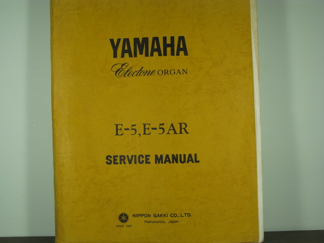 E-5, E-5AR Electone Service Manual