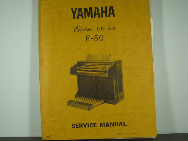 E-50 Electone Service Manual - Click Image to Close