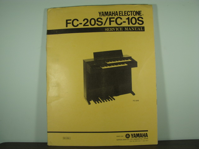 FC-20S/FC10S Electone Service Manual (001204)