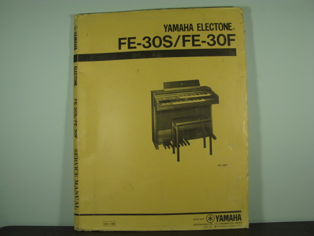 FE-30S/FE-30F Electone Service Manual (001198)