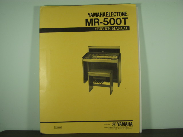 MR-500T Electone Service Manual MR-500T Electone Service Manual