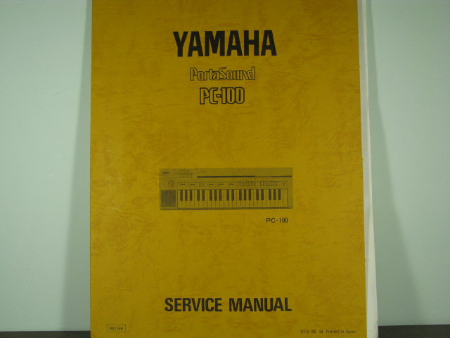 PC-100 Portasound Service Manual PC-100 Portasound Service Manual