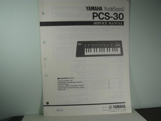 PCS-30 Portasound Service Manual PCS-30 Portasound Service Manual