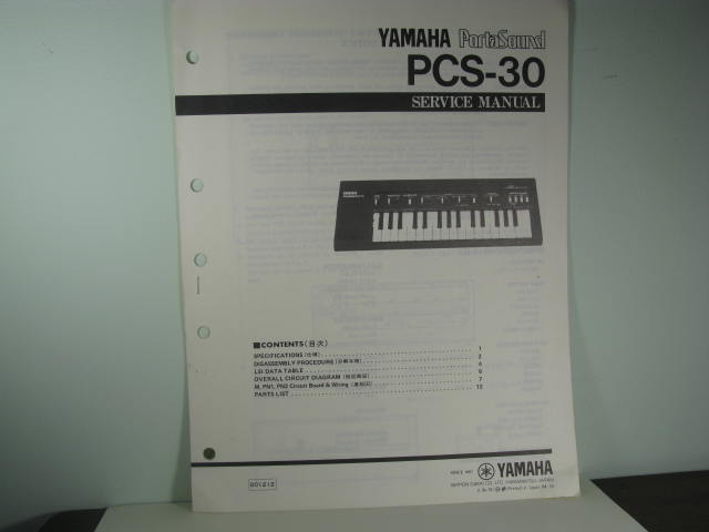 PCS-30 Portasound Service Manual