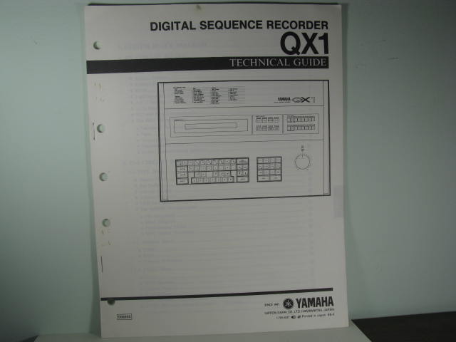 QX1-Digital Sequencer Recorder--Technical Guide QX1-Digital Sequencer Recorder--Technical Guide
