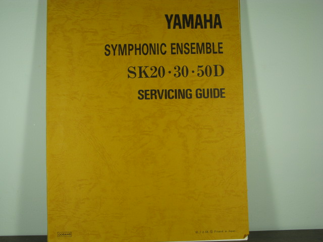 SK20 Symphonic Ensemble Service Manual